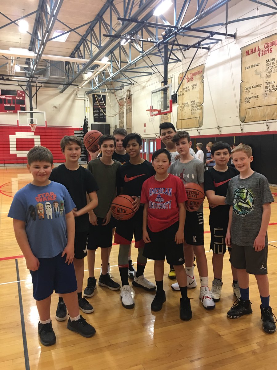 Modified sports began today. Tryouts again tomorrow #onteorastrong                               # bestkidsontheplanet