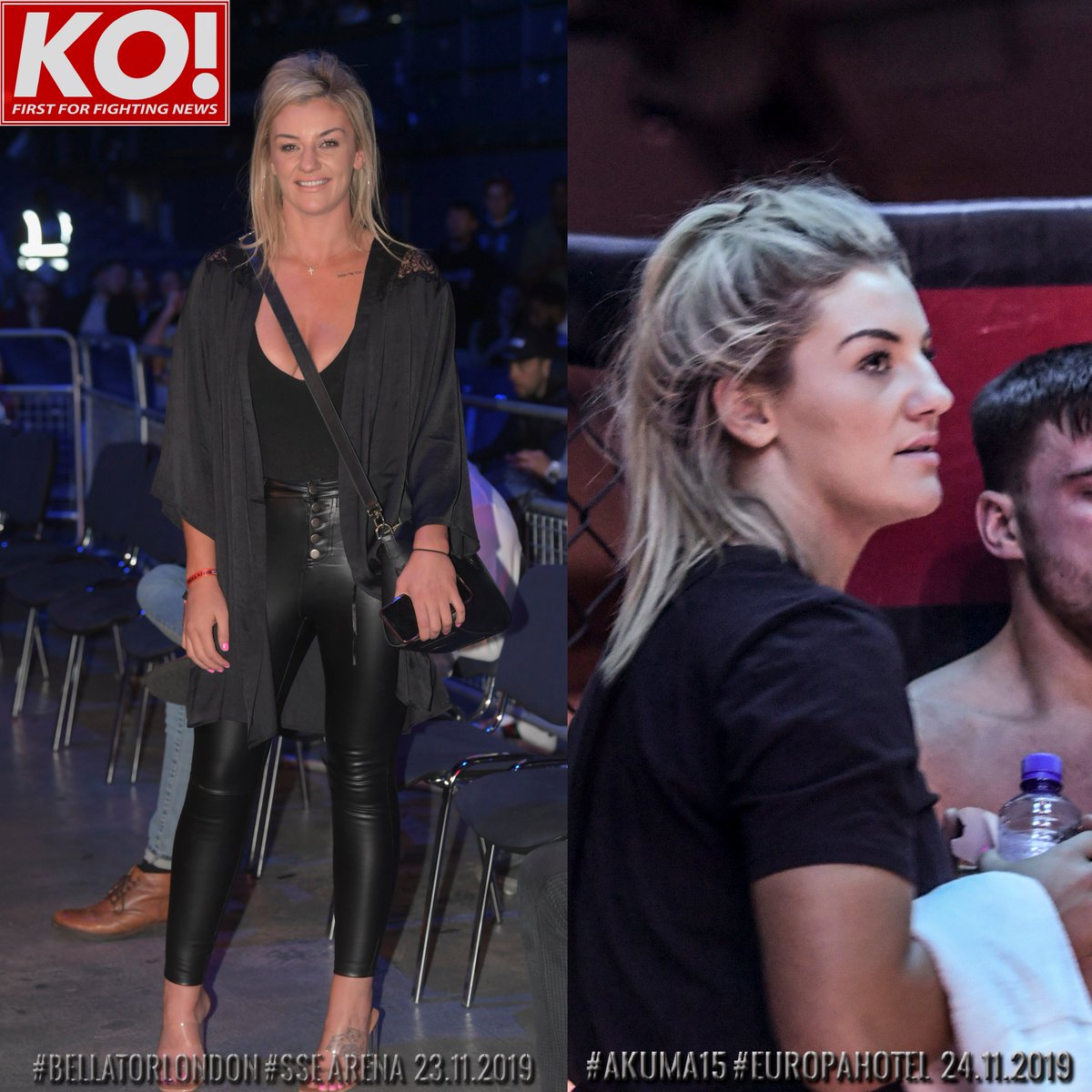 .<a href="/leahmccourtmma/">Leah McCourt</a> was a VIP at <a href="/bellatormma/">Bellator MMA</a> at #bellatorLondon Saturday but early to bed as she was cornering <a href="/sbgcharlestown/">SBG CHARLESTOWN</a> team mate <a href="/ScottHazard47/">Scott Harvey</a>  in Belfast on Sunday. It is dedication like this that has McCourt  such a respected martial artist in <a href="/Bellator_Europe/">Bellator Europe</a>