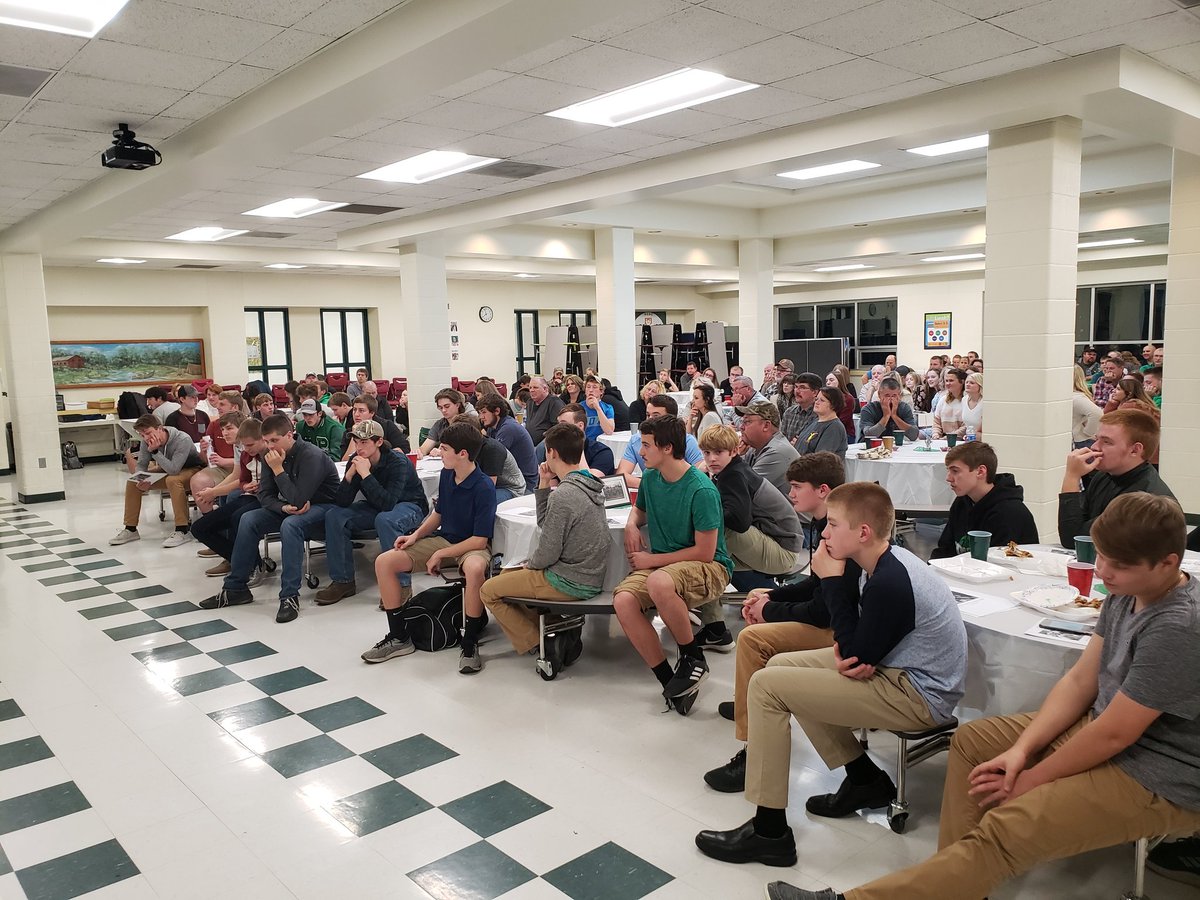 Bittersweet evening as we close out 2019 with the football/cheerleader fall banquet. Great year, boys! Already can't wait for next year!