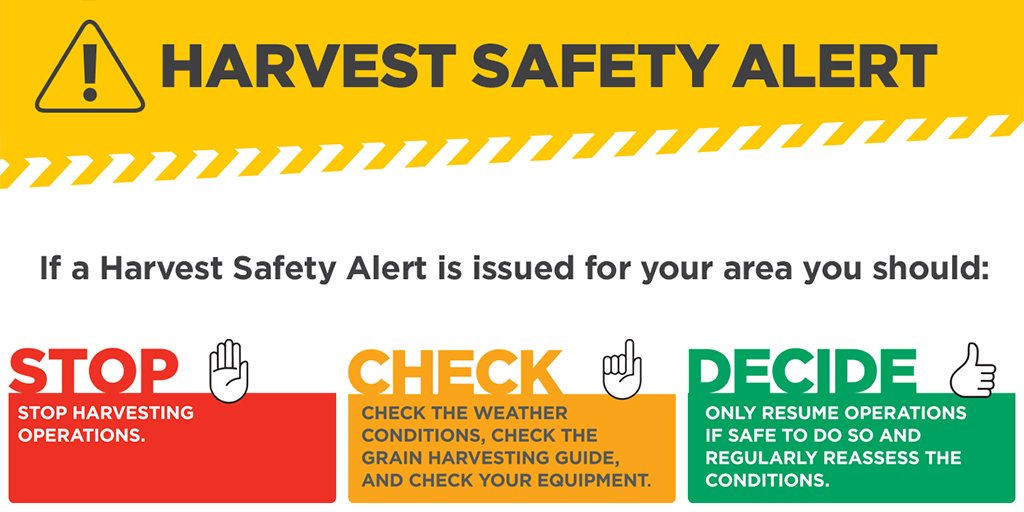 NSW RFS on Twitter "Harvest Safety Alert for Carrathool, Griffith, Hay, Leeton, Murrumbidgee