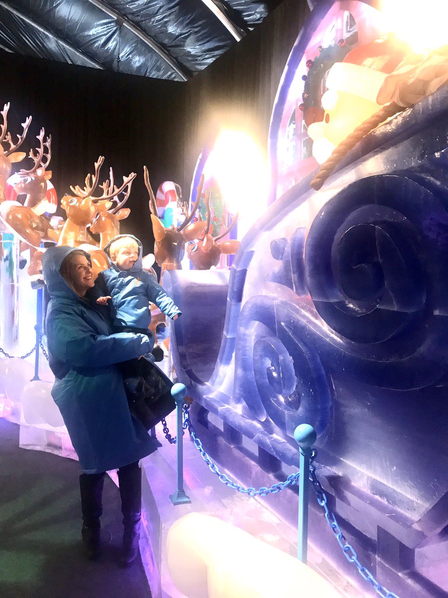 Visiting Santa in the mistletoe village and seeing ICE at Gaylord of the Rockies.