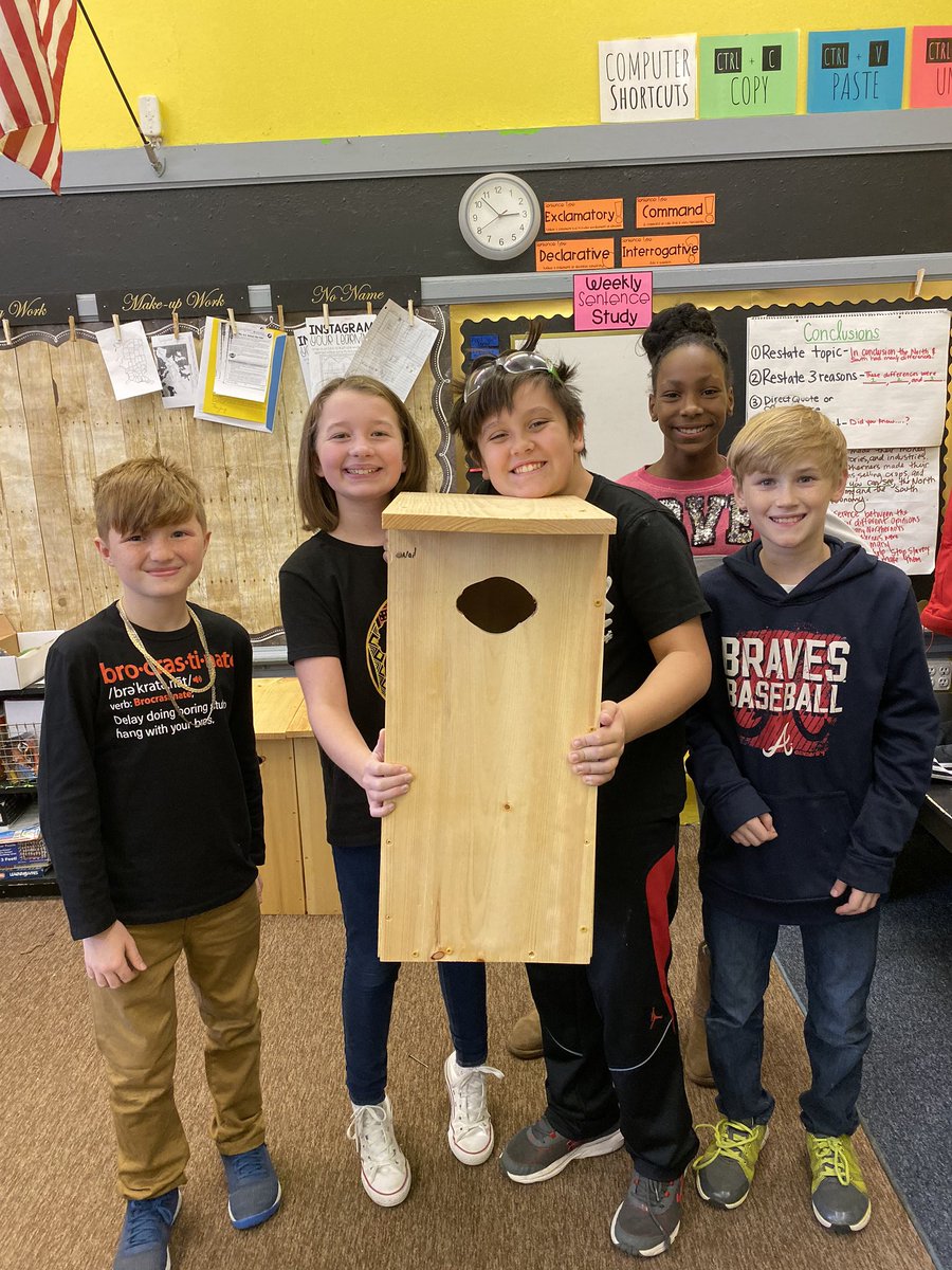 HES_STEAM's tweet photo. Ready for a #duckbox ๐ฆ update?! They are built & now ready to be installed at the local park #EnterpriseSouth! Our kids have truly rocked this project and taken ownership- look how proud they areโบ๏ธ๐๐ฏ https://t.co/ofdsqge8mw