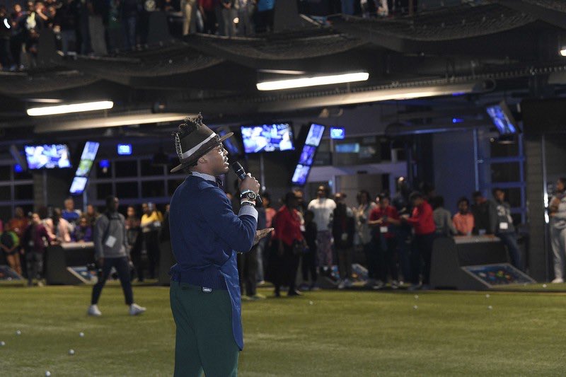 CameronNewton's tweet photo. Incredible night at my Foundation’s 8th annual Thanksgiving Jam.  We fed over 1,200 guests and had LOTS of fun! This party had energy!  This amazing night wouldn’t have been possible without the help of our partners @Chase and @HarrisTeeter ….and of course our 80+ volunteers. https://t.co/tOBLQGLK2v