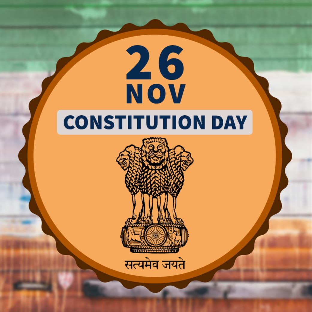 भारतवासीओ को सविधान दिवस की  हादिक शुभकामनाएं ।
जय भीम ।🇪🇺
जय संविधान
#ThanksDrAmbedkar 
#BanEVM_SaveConstitution
