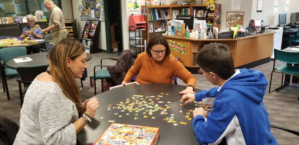 MCVTS_ACE's tweet photo. MakerSpace PLC (Professional Learning Community)! We all had a fun time learning about all the great things our MakerSpace has to offer! #makerspace @MCVTS_ @MakerDepotAcad @kaboomtoys https://t.co/cSe3wgTSfG
