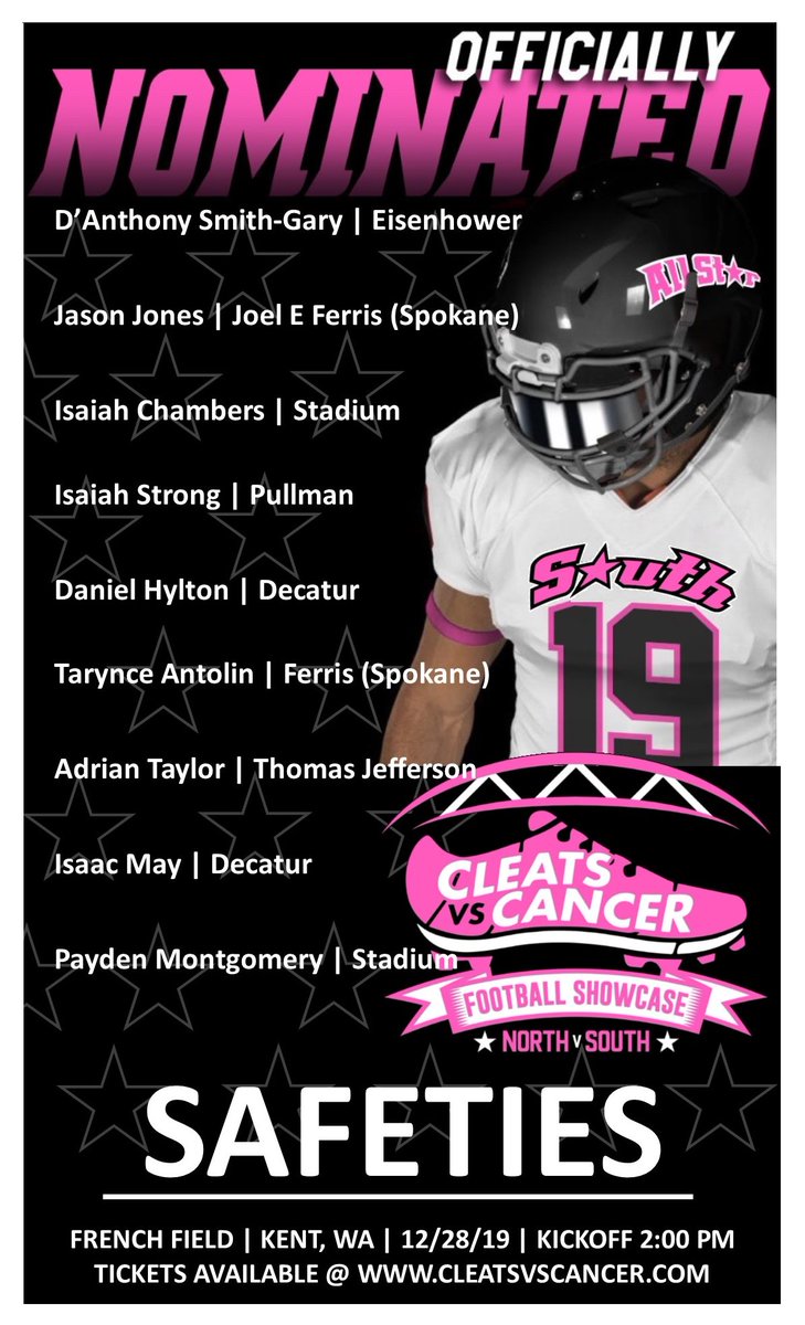 CLEATS V CANCER H.S. FOOTBALL ALL-STAR GAME tweet media
