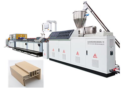 tongsanmachine's tweet image. WPC door frame making machine
1,material: PVC+wood
2,extruder: high output conical double screw
3,calibrator:high speed cooling #wpcDoorFrameMachine #wpcDoorProfileExtrusionLine #wpcDoorJambMachine #pvcProfileExtrusionLine #wpcMachine