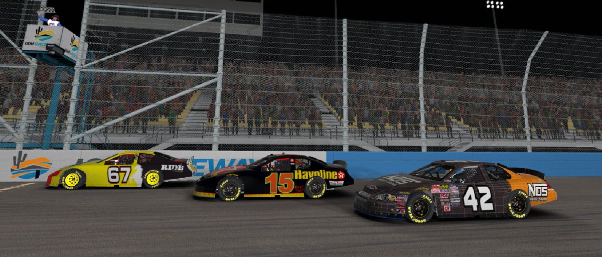 HempShack's tweet photo. Congratulations @67TheMule#67 @RideTV For Winning the @HempShack National Series Race at ISM Raceway!
Chris Monroe #15 Havoline Ford Finished 2nd
Ed Adams #42 NOS Energy Drink Chevy Finished 3rd
Series Sponsor The Hemp Shack https://t.co/B7crU42z6F
#obrl #hempshack #iracing https://t.co/C6RDub9lHJ