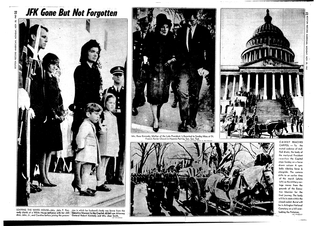 4/x I knew instantly that it came from the Boston Record American, direct predecessor to tabloid Boston Herald, via the '72 corporate intrigue that eliminated the sober broadsheet known as the Boston Herald Traveler. Indeed, here it is  #onthisday 56 yrs ago, via  @GenealogyBank