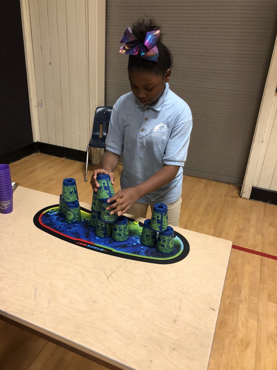 Cupstacking! Did you know Cupstacking greatly improves Hand-Eye Coordination and works both the left and right side of your brain!? Scholars had a blast participating in the Guinness World Record 2019 STACK UP Day! @LA_MitchellBlvd @martina_aileen @2019STACKUP @SpeedStacksInc