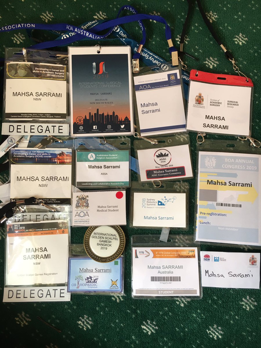 So grateful for everything I’ve learnt and everyone I met through these conferences over the past 2 years ✨ #academicsurgery #surgicalleadership #surgicalresearch #DCAS 
@RACSurgeons @AOA_ortho @BritOrthopaedic @anzsurgsocs @surgconference
