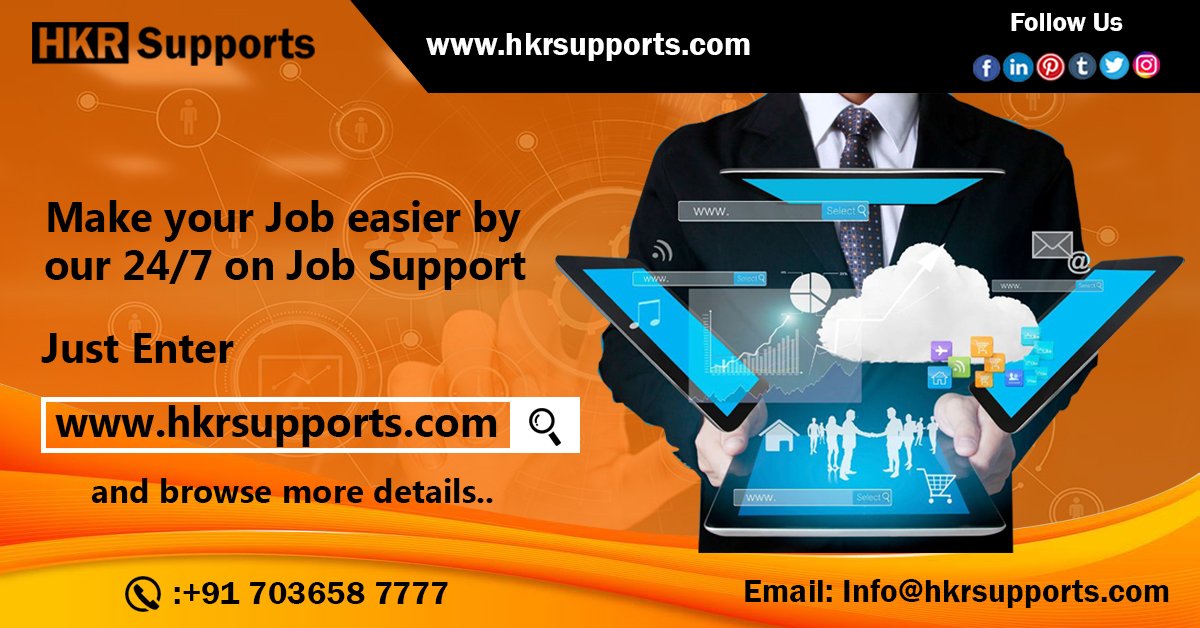 HkrSupports's tweet image. Online Job Support is available for all IT Technologies which turns your professionals and makes your Job career easier by our services.
visit: hkrsupports.com or
contact : +91 7036587777
#onhobsupport #ITTechnicalsupport #ITjobsupport #jobsupportservices