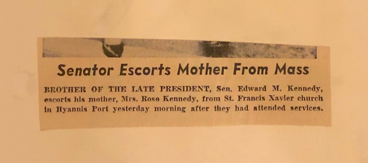 8/x OK, here's a deep-cut detail for those who still have newsprint on their fingertips & ink in their blood (or who enjoy a good day at the  @Newseum — and are mourning its physical closing): The edition above said Rose & Teddy were *arriving* at the church; my copy says leaving!