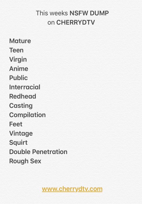 Watch cherryd27's leaked NSFW photo on TwXstars