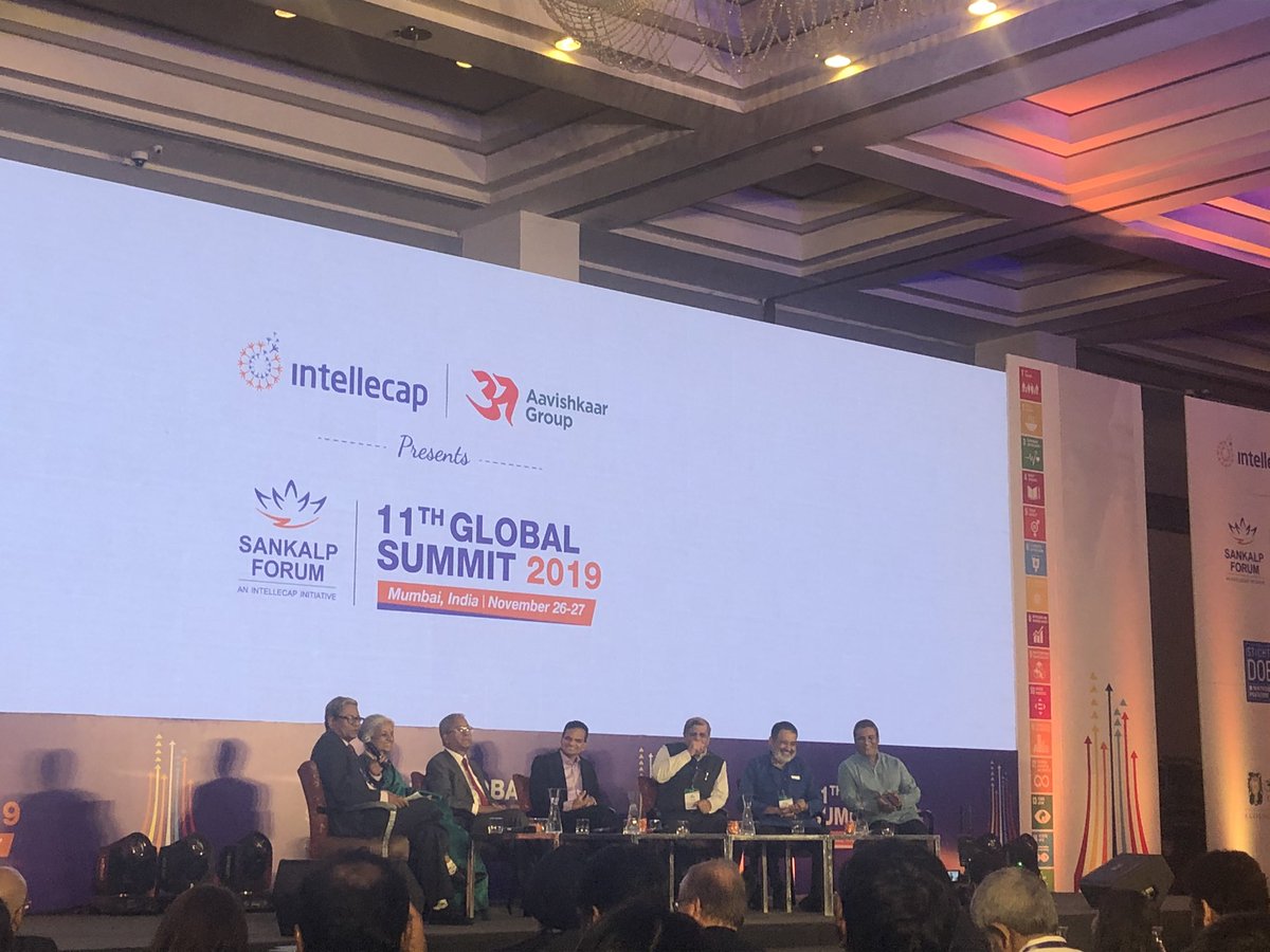 The session I have been waiting for! The experts talking about #socialstockexchange at @SankalpForum #SankalpGlobal19