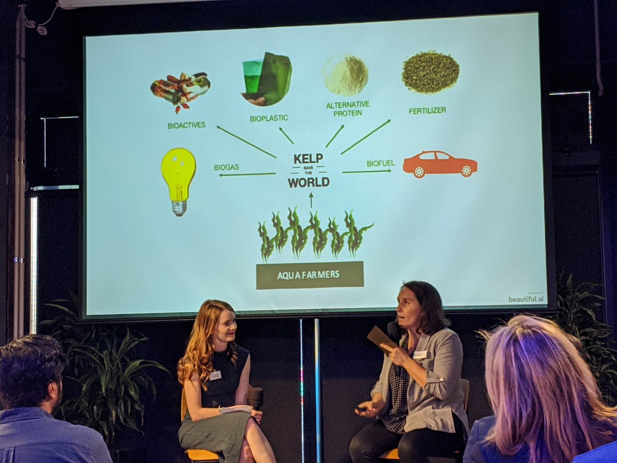 Lots of benefits of seaweed and there is a lot we can do with it.At Kelp Save The World they're trying to develop as many of these kelp uses as possible. Especially where it creates higher value products to make it more economic. @HardwareAKL  #HardwareAKL – at  Grid AKL