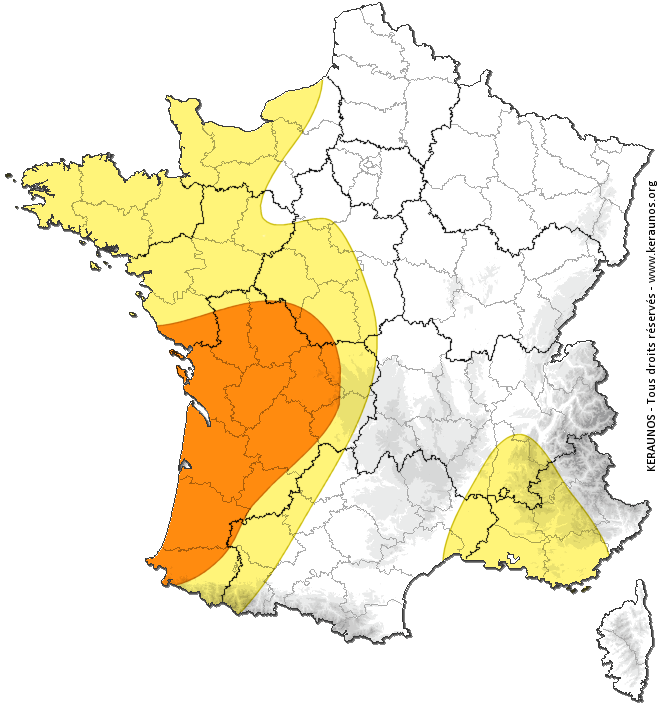 ChasingLive's tweet image. ⚠ ⚠ Ce mardi : Front froid convectif et venteux en soirée dans l'ouest @KeraunosObs keraunos.org/previsions/pre…