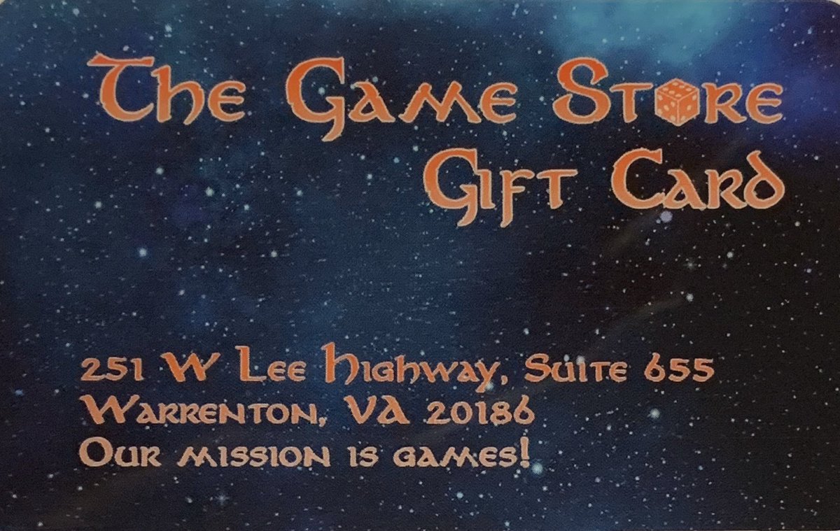 TheGameStoreVa's tweet image. Just in time for the holidays, The Game Store has gift cards.