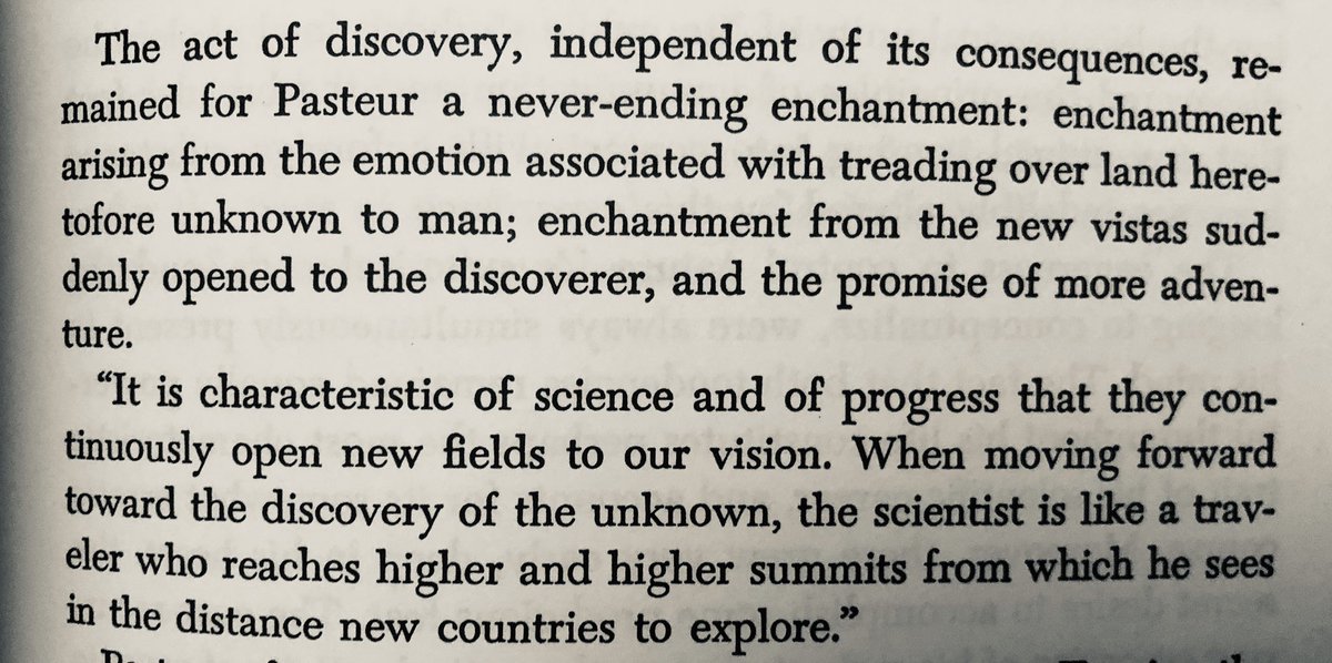 Pasteur on the enchantment of discovery: