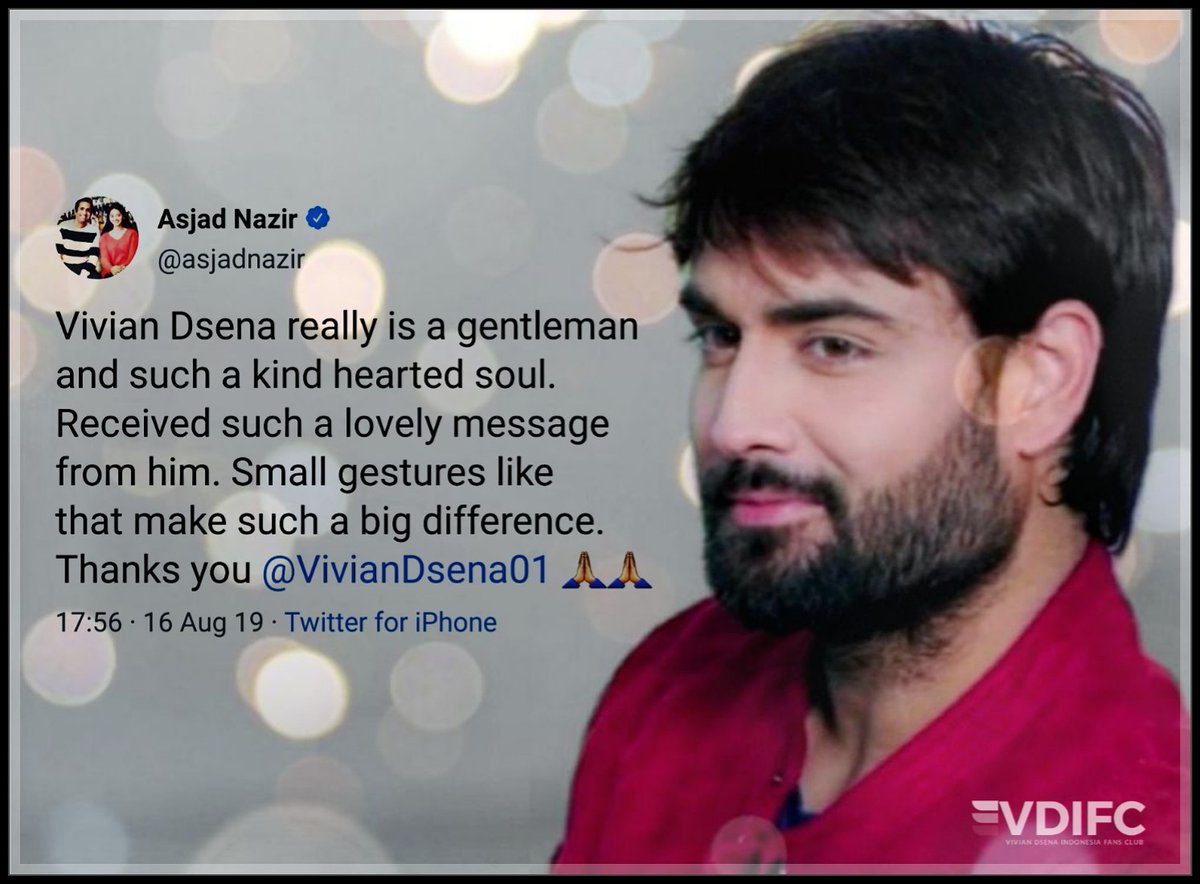 Love from everyone speak with him & saw him  Fans or actors Even u sir Love from all ages & gender My Vote goes to  #VivianDsena forSexiest Star of The DecadeSexiest Star of 2019 #AsjadNazirSexyList2019 #EasternEyeSexyList2019  @asjadnazir  @VivianDsena01