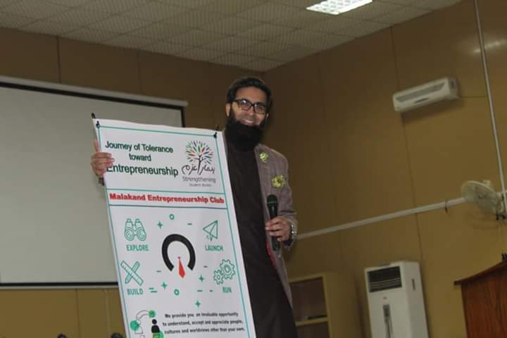 TFTolerance's tweet image. TFT Team from the University of Malakand recently conducted a session on Journey of Tolerance towards Entrepreneurship with Mr. Zeeshan Afzal CEO Shahid Afridi Foundation and the Entrepreneur Club.

#HumaraAzm
#Srengthening_Student_Bodies
#TogetherForTolerance
#TeamMalakand