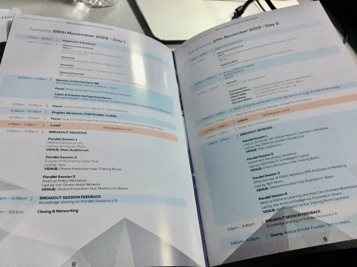 grisglobal's tweet image. #RT @accradigicentre: RT @TechInGhana: Our #TechinGh19 Conference Programme is live! Take a look at what you can expect over the next two days at @accradigicentre &amp;amp; @ghana_hub 

Tag us at #TechinGh19 and join the conversation.

#Technology #AB2020 #Innov…