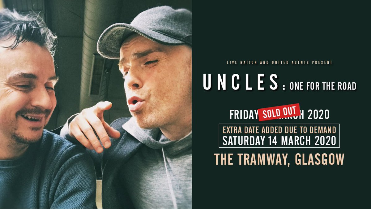 💥 SECOND SHOW ON SALE NOW 💥

Due to phenomenal demand <a href="/robertflorence/">RAB FLORENCE</a> and <a href="/IainConnell/">Iain Connell</a> have announced a SECOND GLASGOW SHOW for #GICF20!

Get in quick - these babies are selling like hotcakes!

TICKETS HERE >>> glasgowcomedyfestival.com/shows/2919

<a href="/GlasgowTramway/">Tramway, Glasgow</a>