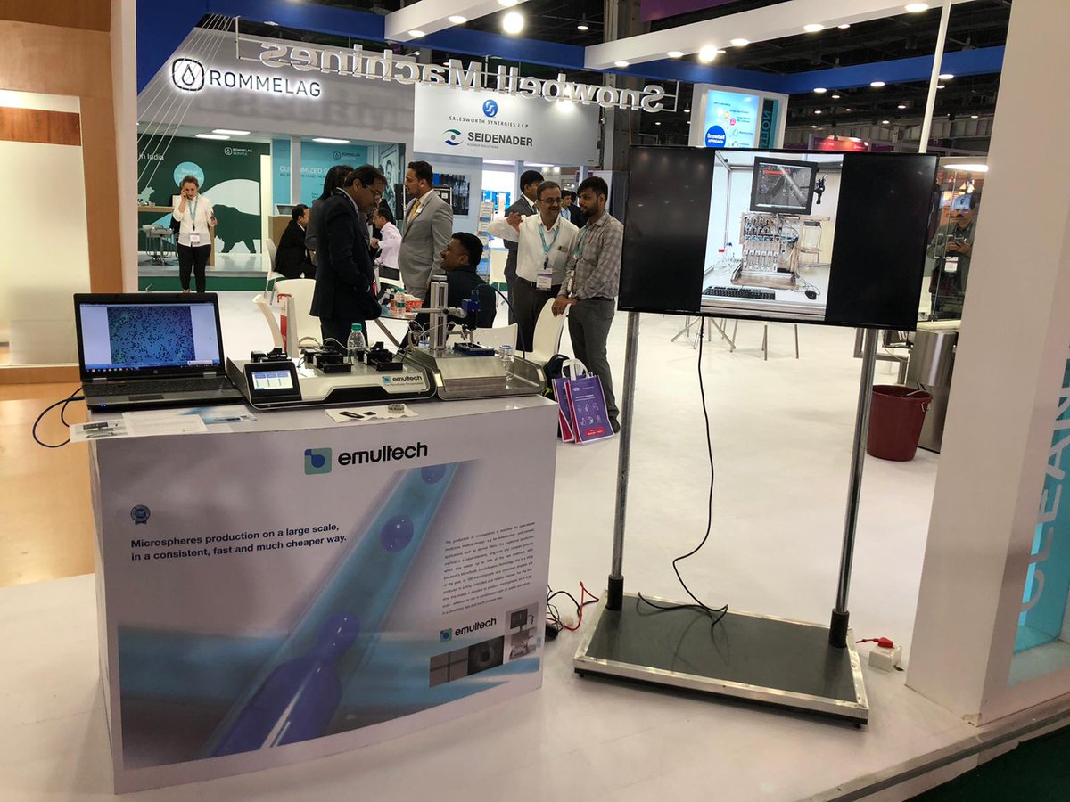 emultech's tweet photo. The CPhI in New Delhi is taking place from 26-28 November, where Marion Timmermans presents Emultech's unique solutions for creating highly uniform droplets. https://t.co/m4GFiUlXOA
