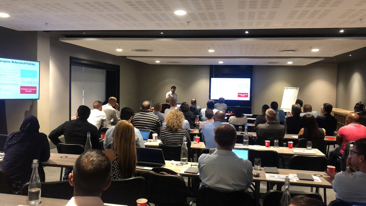 Avaya’s Venky updating the audience on all of the new and exciting attributes of Proactive Outreach. @Avaya_MEA @DiDataMEA