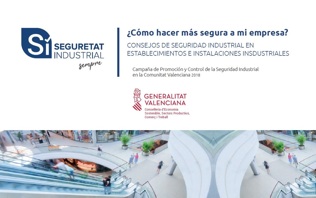 FEMEVALes's tweet photo. Conoces la Seguridad Industrial en establecimientos e instalaciones industriales? https://t.co/GWm7K6a4RX #SìSeguretatIndustrial #Industria #Hogar #Comercio #ComunitatValenciana @generalitat @CEV_CV @FEMEVALes @FEMPAlicante @Aseival1 @IndustrialesCV @cogiticova @UGTPV @ccoopv https://t.co/jOlwAlk5wC