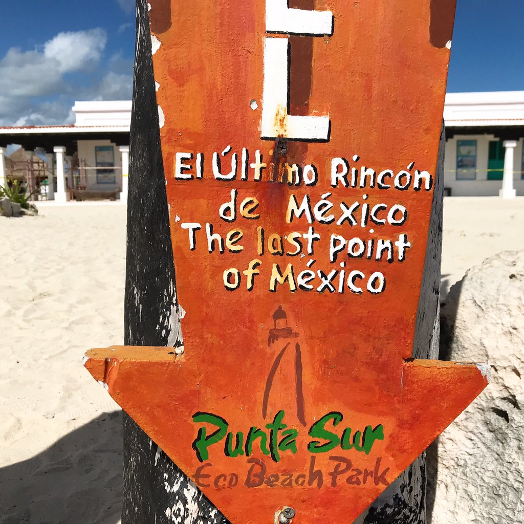 TheTravelBag1's tweet image. The last point in #Mexico to see ☀️ sun each day @PuntaSurPark on #Cozumel . Where’s your favourite #sign ? #traveling #IFWTWA #TravelTuesday
