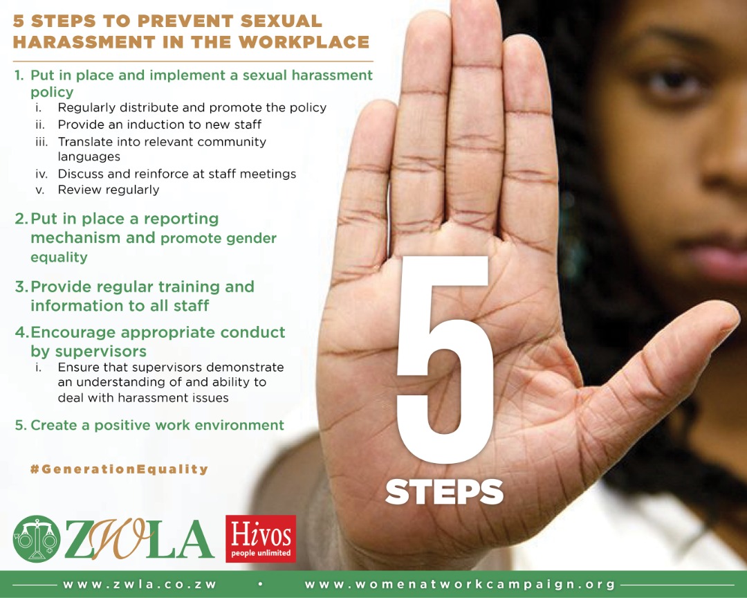 It is good to reflect on sexual harassment in the workplace and also some preventive measures that can be taken and these are as laid out by @ZimWomenLawyers @donaldmarimbe @HealZim @EmthonjeniWomen @songometh @DiakoniaSverige @GBVnet #16daysactivism