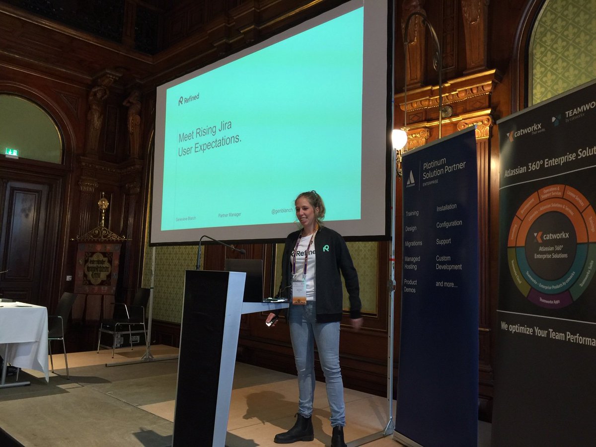 catworkx's tweet photo. Want to know how to meet rising user expectations in Jira? Join the talk of Genevieve Blanch (Partnership Manager, @RefinedSoftware) and receive valuable insights. #CASV2019 https://t.co/UqV9v1n6DO
