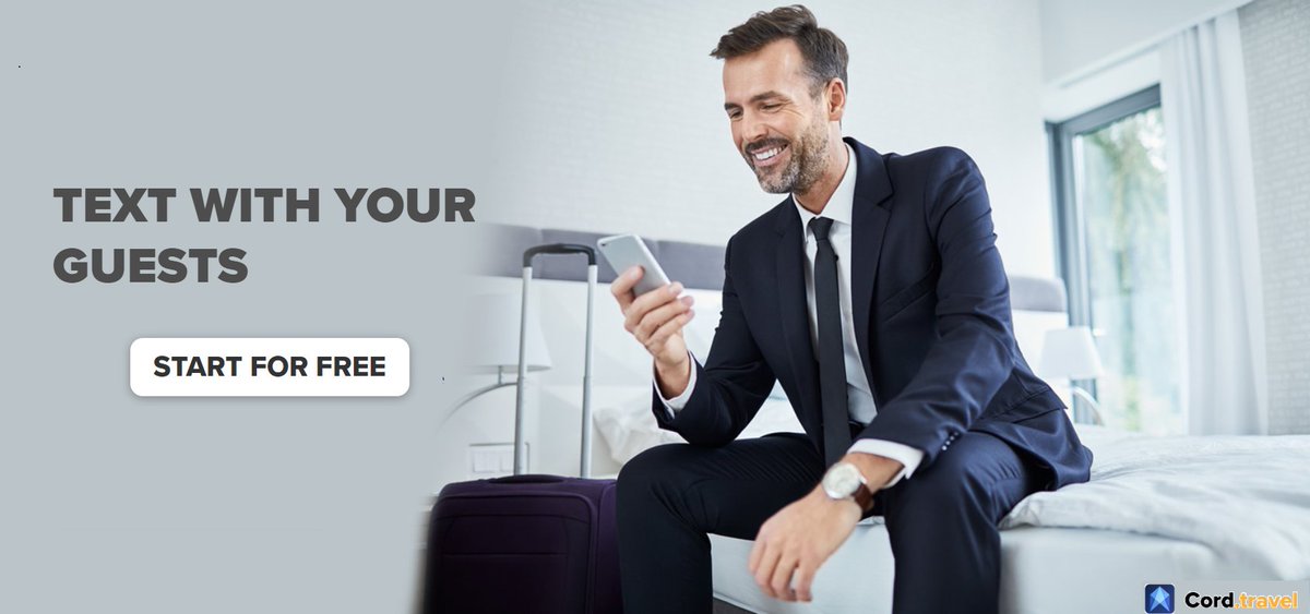 CordTravel's tweet photo. With https://t.co/Q64GOS0cIr, you personalize and automate your guest experience from booking to departure and thereafter.
Learn more https://t.co/ciRwrhKaIF
#guestexperience #messaginginterface #omnichannel #guestengagement #collabrationtool #hoteltech #hospitalitytechnology https://t.co/OPAJB4Vzkv