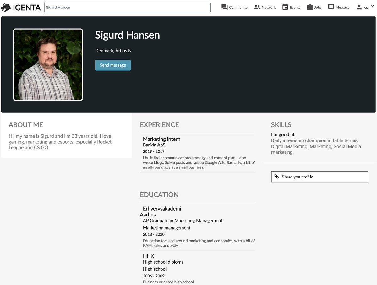 IGENTAesport's tweet photo. 🎮 MORE THAN A GAME 🎮
How does #gaming contribute positive to your life?
We did an interview with #IGENTA user Sigurd Hansen!
Check it out at #morethanagame 👇
https://t.co/rOZFKHwhOg
#gaming #esport #esports #igenta #rocketleague #community #gamingislife #esportdk https://t.co/Jx4dqujaFw
