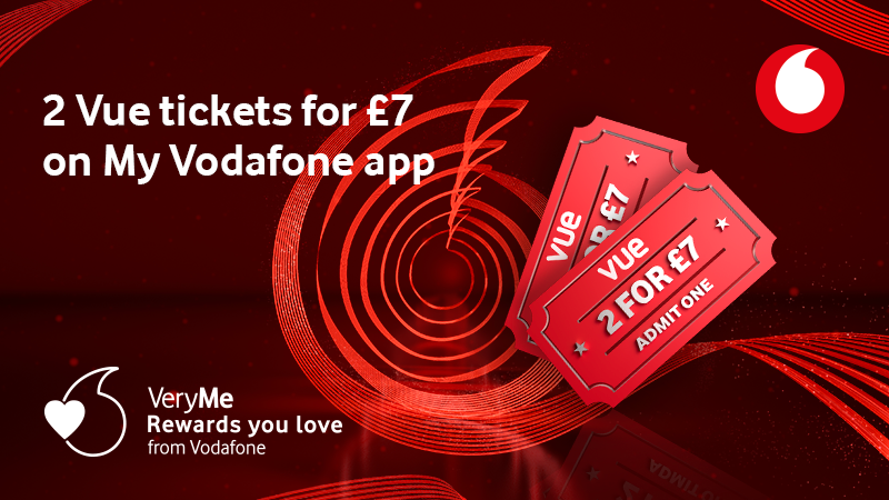 VodafoneUK's tweet photo. What’s better than 2 for £7 tickets at Vue with #VeryMeRewards?

How about winning a year’s supply of weekly cinema snacks?!

For a chance to win tell us what movie you're looking forward to seeing this Christmas using #VeryMeRewards

Ts&amp;Cs apply: https://t.co/aj7JjPK8aI https://t.co/6so3qruYIX