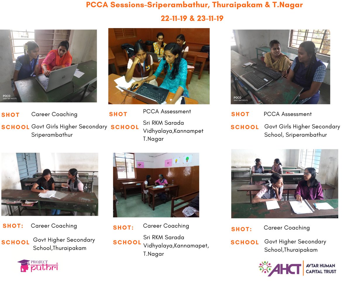 projectputhri's tweet photo. "Even nature can't stop a determined mind"
Happy & proud to roll out Puthri Career Choice Assessment (PCCA) sessions for career determined students of 3 schools across Sriperambathur, Thuraipakam & T. Nagar despite heavy rains.
#psychometric #careercoaching #projectputhri https://t.co/BJ3V9g9Ist