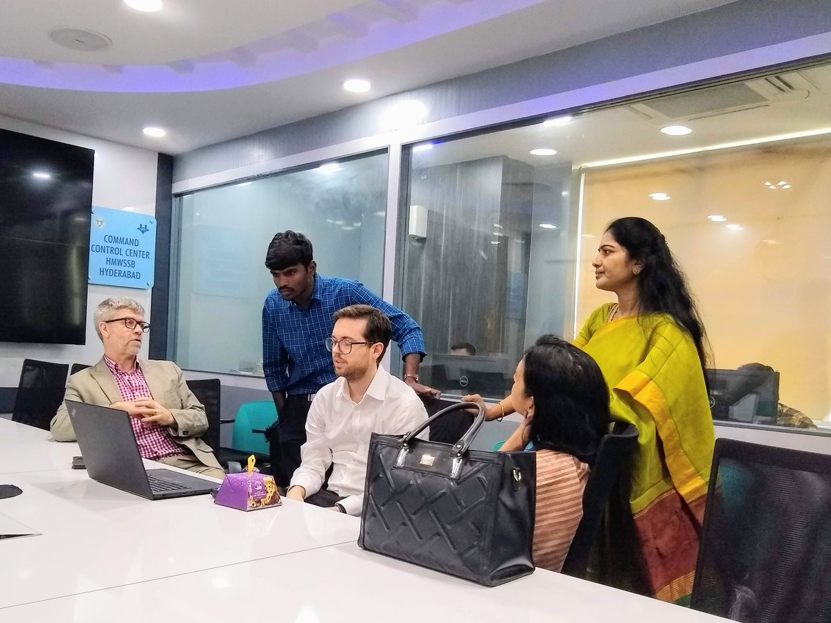 LynchKenny's tweet photo. Excellent discussion today of our interim research results on #sanitation challenges acros #Hyderabad with @MDHMWSSB  @HMWSSBOnline @GHMC @WaterAidIndia #RUSTIndia Lots to think about! https://t.co/bEzuncmnOk