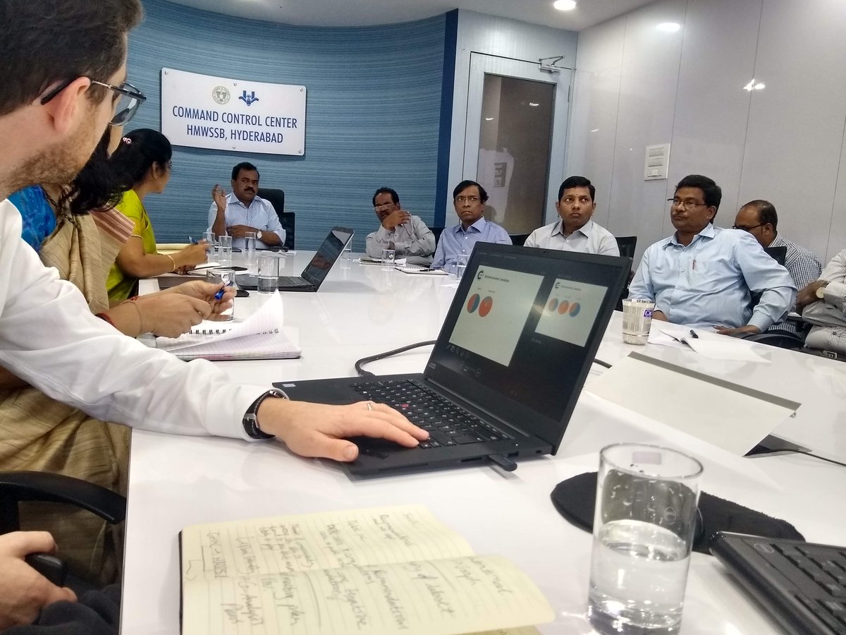 LynchKenny's tweet photo. Excellent discussion today of our interim research results on #sanitation challenges acros #Hyderabad with @MDHMWSSB  @HMWSSBOnline @GHMC @WaterAidIndia #RUSTIndia Lots to think about! https://t.co/bEzuncmnOk