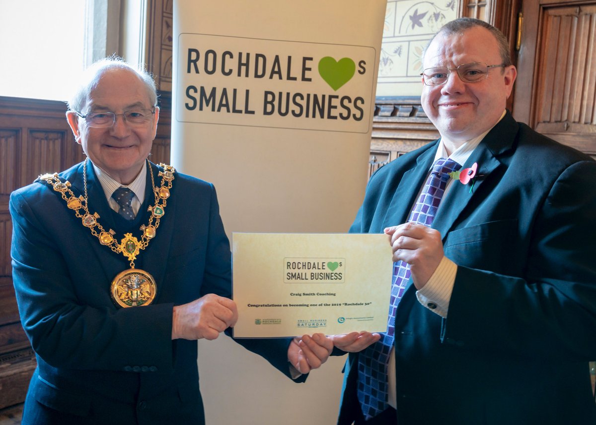 Craig Smith Coaching is today's #Rochdale30, offering help to work through your problems and look to the future, facing your challenges head on with renewed confidence. 
facebook.com/craigsmithcoac…