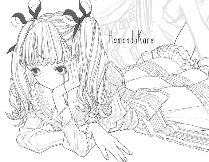 久々にデジタル絵描く 