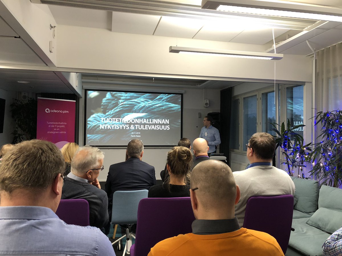 Tuotetiedonhallinnan tulevaisuus teknisessä tukkukaupassa #tuotetiedonhallinta #pim #markkinoinninautomaatio Etran markkinointiaamupäivässä @CanterNow