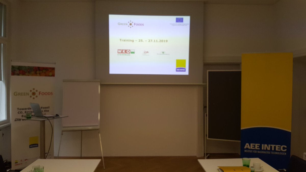 AEE_INTEC's tweet photo. Training @GREENFOODS_AEE reloaded.
7th training on #energyefficieny and #RES in food and beverage industry taking place in Vienna 25-27/11 and focusing on branch concept to identify the potentials
Provided and organised with @EIW_Energie @kwakuwulf @Juergen_Fluch https://t.co/eOIcEzKamc