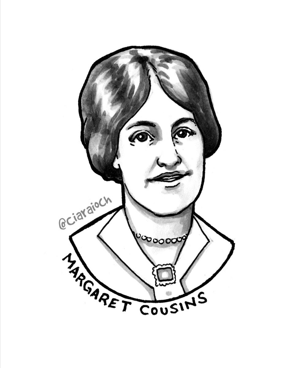 #MiniMná 26 is Margaret Cousins. A suffragist and hunger striker, she was the first woman magistrate in India, helped found the India Women's Conference, made way for indigenous Indian feminists, and composed music for the English version of the Indian National Anthem.  #Mnávember
