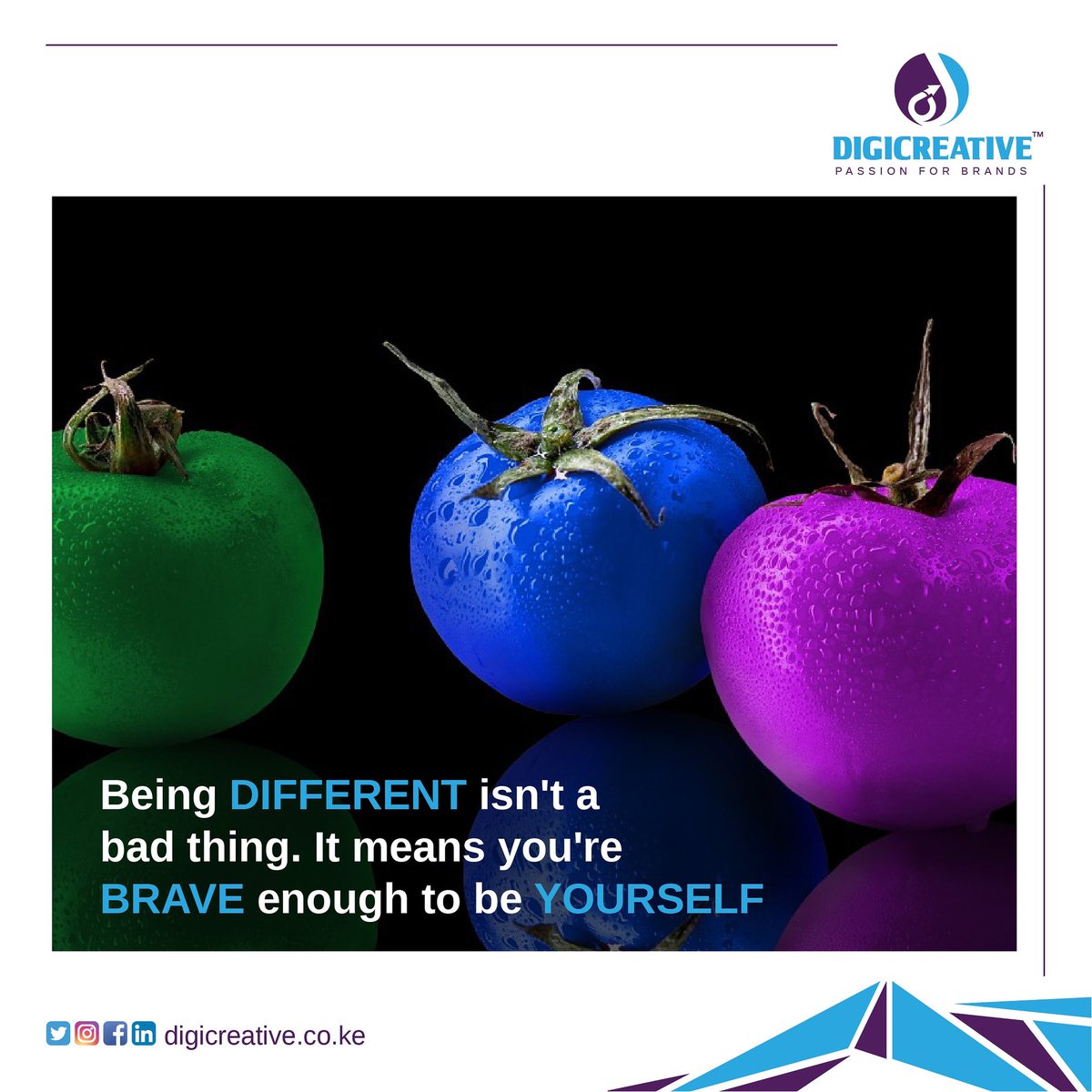 DigicreativeLtd's tweet photo. Embrace Your Difference
#beyourself 
#buildingbrands 
#digicreative https://t.co/dt3VcPmbn0