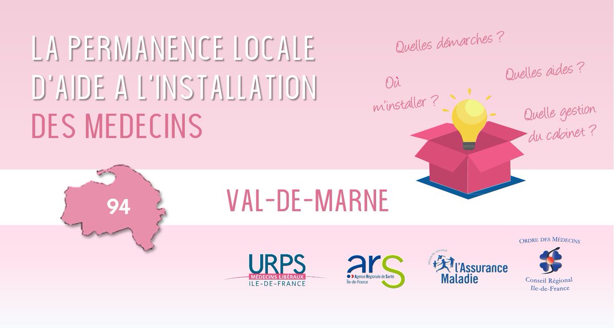 soigner_en_idf's tweet photo. #ValDeMarne #94 : Participez à la prochaine Permanence locale d'aide à l'#installation le mardi 17 décembre 2019 avec @urps_med_idf @ARS_IDF @CDOmedecins94 #CPAM94 #PermanenceInstallationIDF
Info & Inscription: https://t.co/7UGtkfCJTm https://t.co/EMCqenx1du
