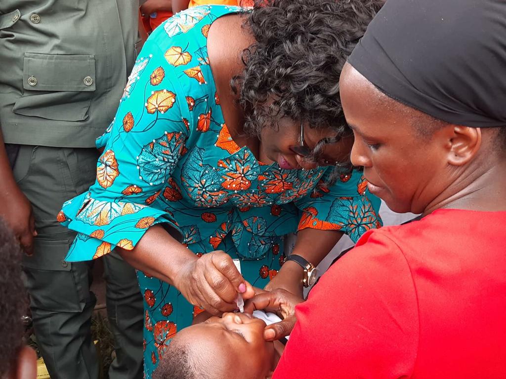 Abia State 2019 Second Round MNCH Week flag-off in Aba South LGA, by Her Excellency the Wife of the Governor Mrs Nkechi Ikpeazu. Supported by Abia SOML.