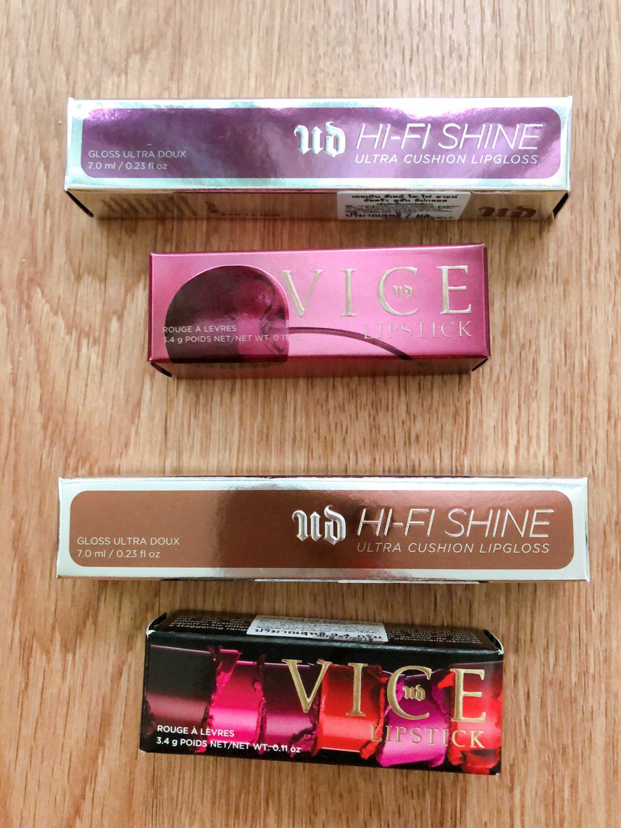 kawin_khwan's tweet photo. เปิดทวิตใหม่ #แจกของ #urbandecay #libstick #libgloss ได้ไปเลยคนล่ะ 2 ชิ้น (บางอันมีสวอชไป1ที ขอคนรับได้นร้า) 💄💄
2 รางวัลจ้า 💋👄💋
กติกา : ฟอลโล่ & รีทวิต
🎪ฟอลครบ 599 ฟอล!! ประกาศผลเลย!
#แจก #แจกฟรี #แจกฟรีไม่รีได้ไง #แจกฟรีไม่ฟอลได้ไง https://t.co/BBsnzNUuJr
