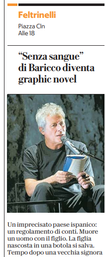 feltrinellied's tweet photo. Anche @repubblica #Torino ricorda l'appuntamento con #SenzaSangue in @LaFeltrinelli #PiazzaCLN @bariccoale @titofaraci #FeltrinelliComics https://t.co/TnFvh4xHZC