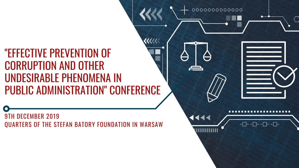 PolishPlatform's tweet photo. On the occasion of the International Anticorruption Day, #PPHS co-organizes the “Effective prevention of corruption and other undesirable phenomena in public administration” conference. Find out more about the event: https://t.co/Z5CqT3wboZ
#InternationalAntiCorruptionDay #PPBW https://t.co/B91vk9XVIV